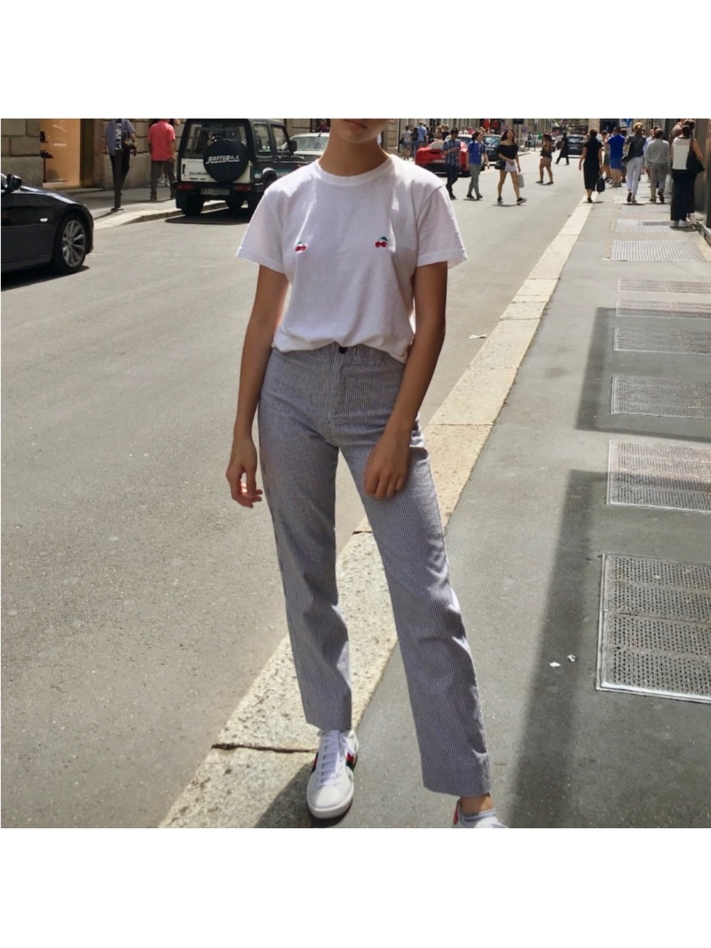 Brandy Melville navy  Pinstripe Pants